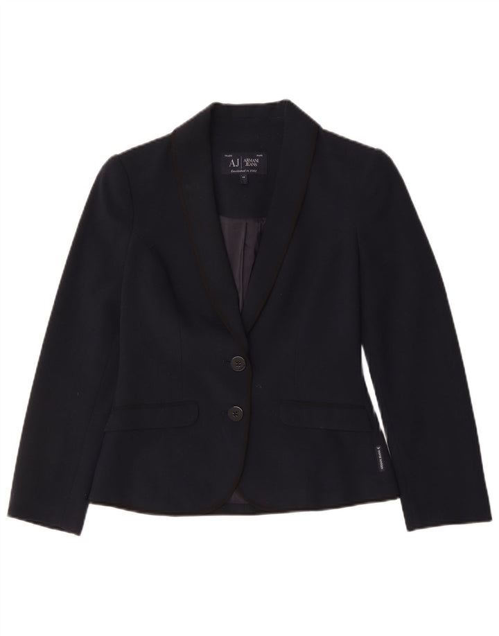 Armani Jeans Γυναικείο Μπουφάν 2 Κουμπιά Blazer IT 40 Small Navy Blue