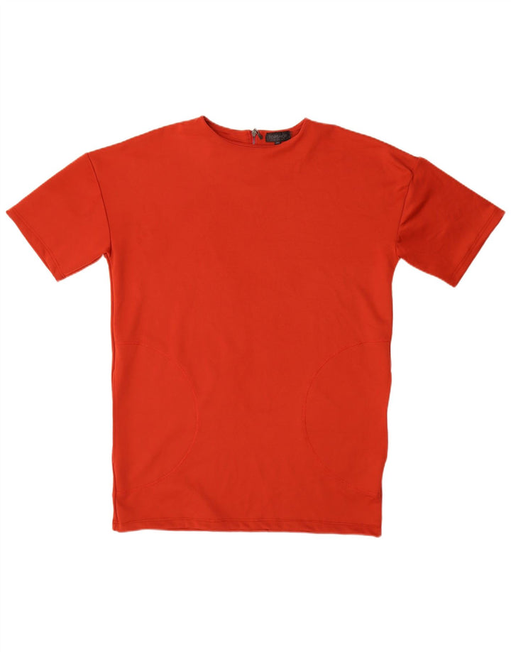 Topshop Γυναικείο T-Shirt Φόρεμα UK 12 Medium Red Polyester