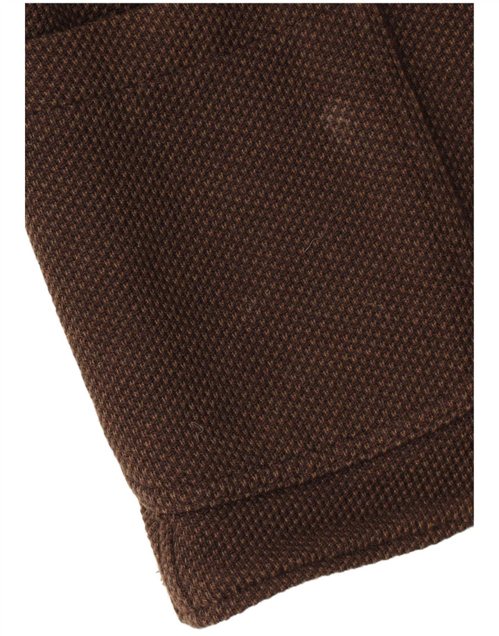 Massimo Dutti Ανδρικό σακάκι σακάκι με 2 κουμπιά UK 42 XL καφέ βαμβακερό