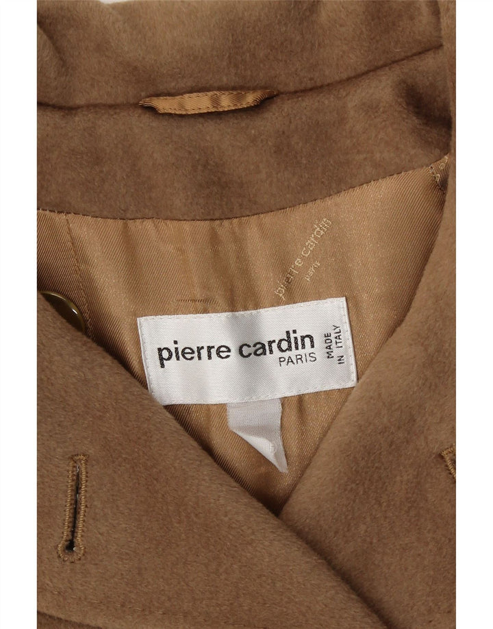 Pierre Cardin Γυναικείο παλτό με διπλό στήθος UK 14 Large Brown
