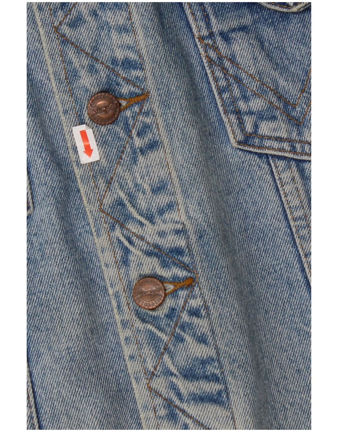 WRANGLER Ανδρική Loose Fit Τζιν Gilet UK 36 Small Blue Cotton