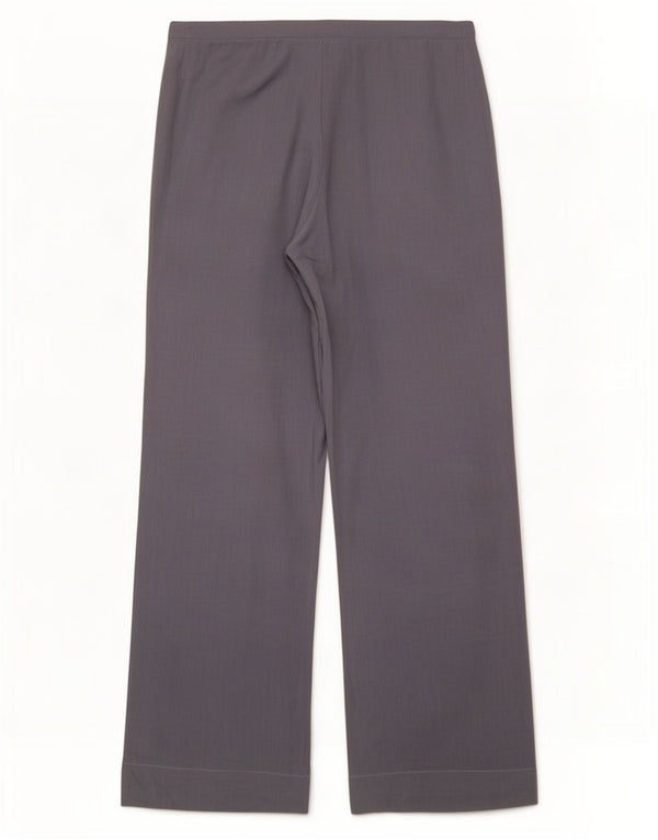 Zara Γυναικείο Φαρδύ Παντελόνι Casual Μεσαίο W28 L33 Μπλε Λινό