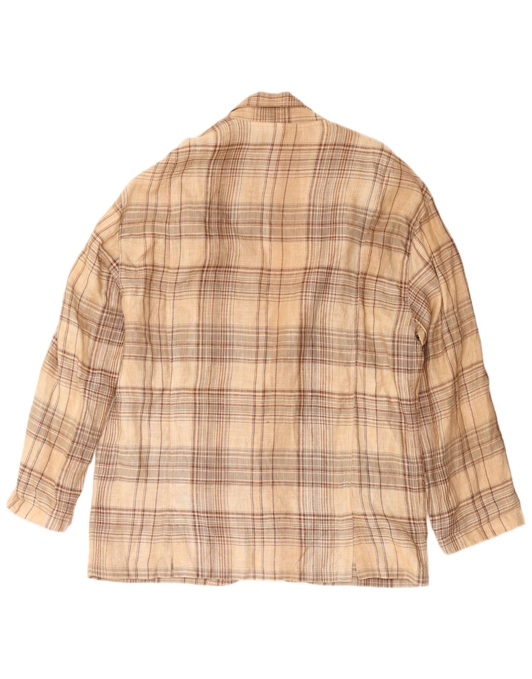 Vintage Ανδρικό Μπουφάν Blazer με 3 κουμπιά IT 52 XL Beige Check