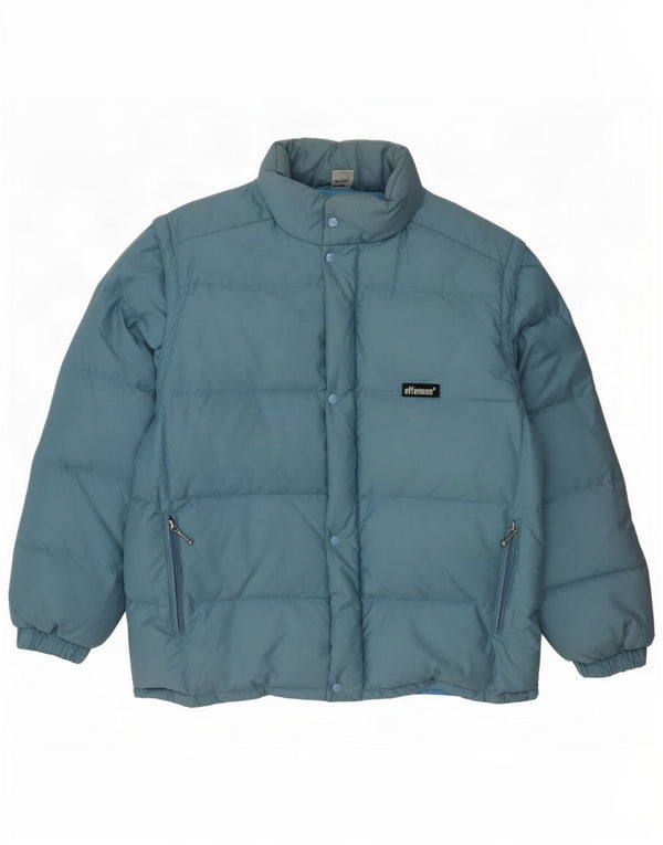 Effemme Ανδρική κουκούλα Loose Fit Padded Jacket IT 46 Small Blue Cotton