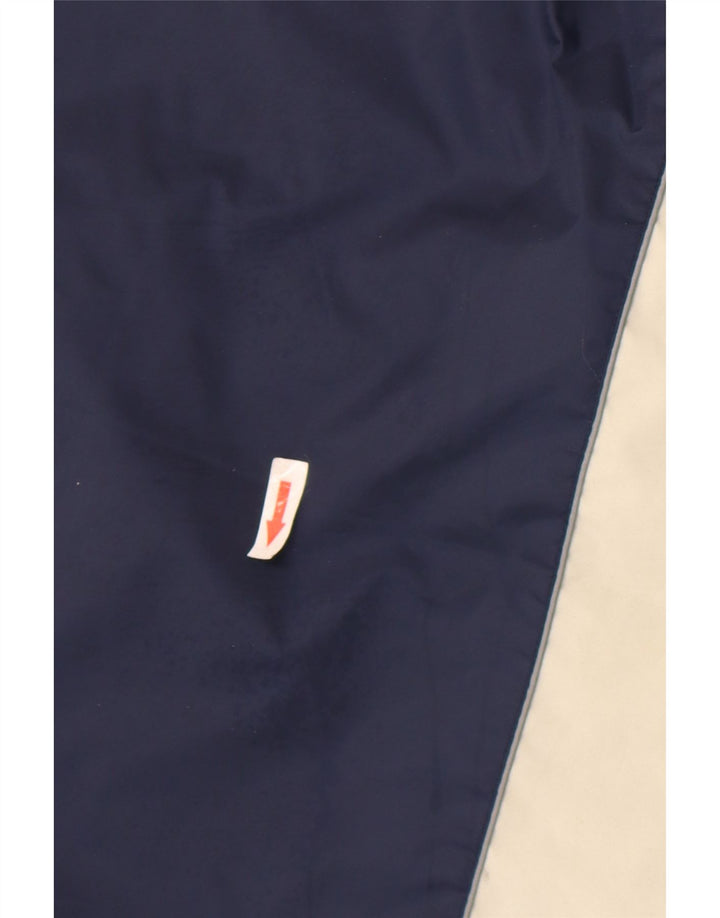 Nike Boys Graphic Rain Jacket 11-12 Years Large Navy Blue Colorblock