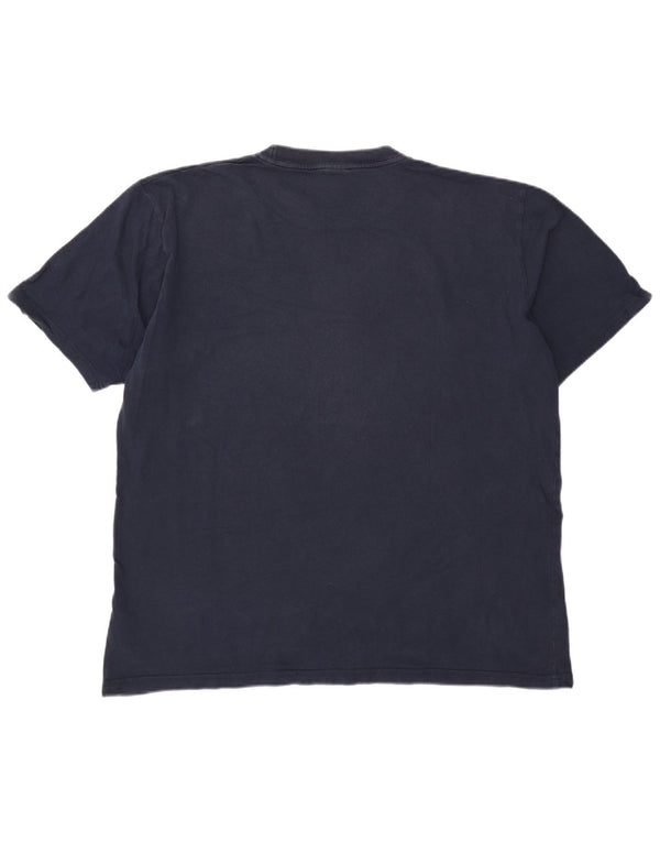 Ανδρικό γραφικό μπλουζάκι Nike Top UK 47/49 2XL Navy Blue Cotton
