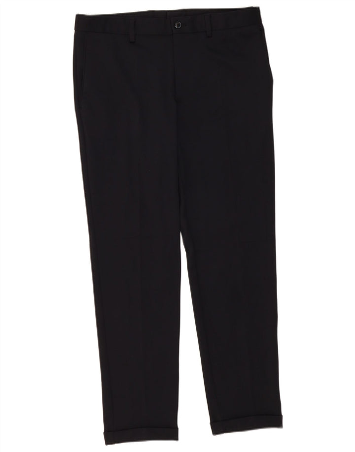 Zara Ανδρικό Slim παντελόνι Chino EU 40 Medium W31 L29 Navy Blue Polyester