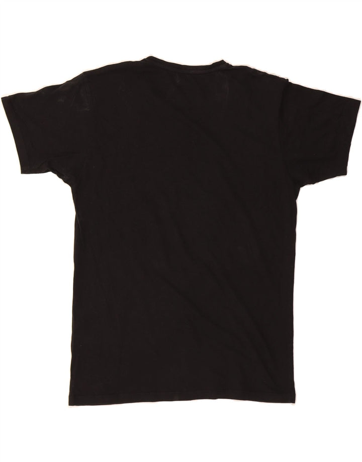 JACK & JONES Mens Turtles Graphic T-Shirt Top Medium Black Vintage Jack & Jones and Second-Hand Jack & Jones from Messina Hembry 