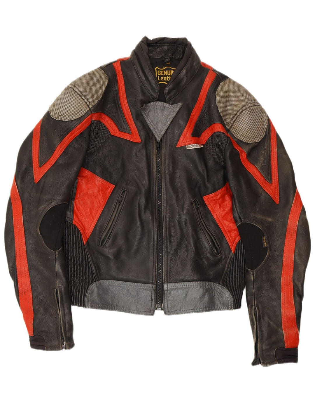 Ανδρικό μπουφάν SCOTCHLITE 3M Bomber IT 54 2XL Μαύρο Colourblock Δερμάτινο