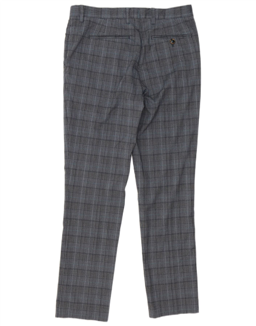 Ted Baker Ανδρικό Slim Suit Παντελόνι W32 L31 Grey Check Polyester