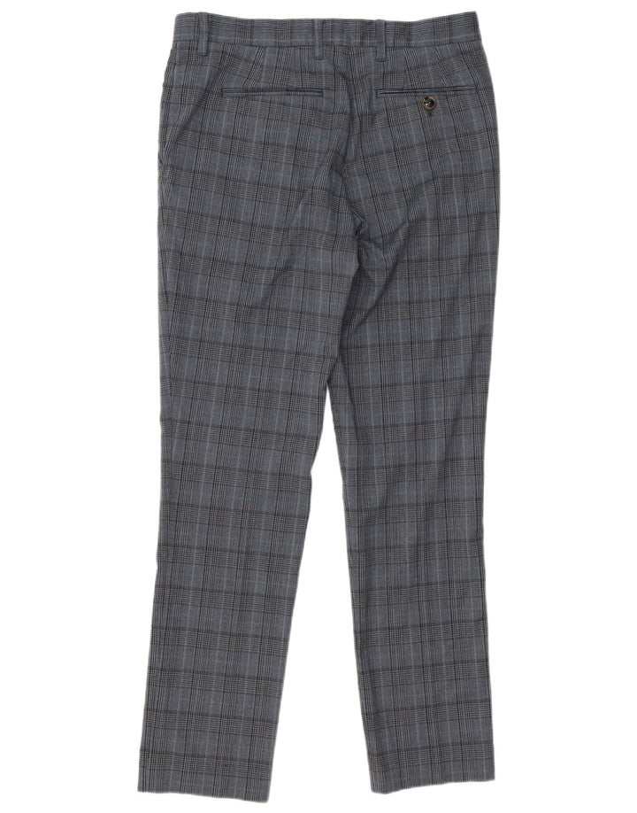 Ted Baker Ανδρικό Slim Suit Παντελόνι W32 L31 Grey Check Polyester