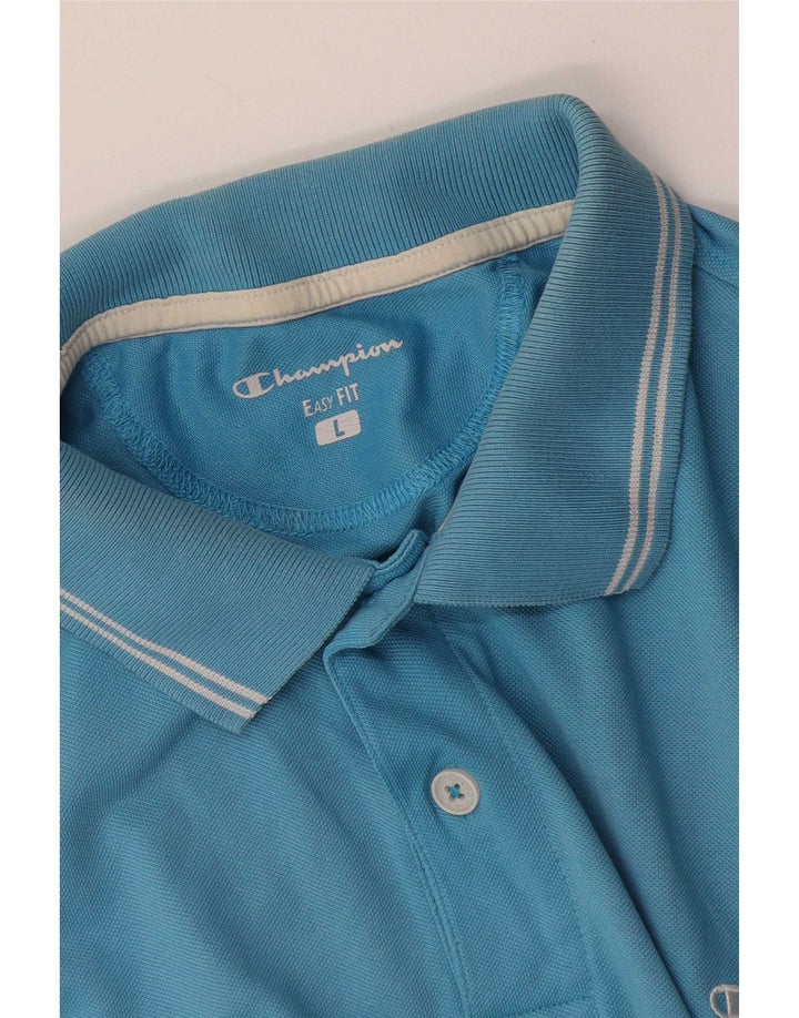 Ανδρικό μπλουζάκι πόλο Champion Easy Fit Large Blue