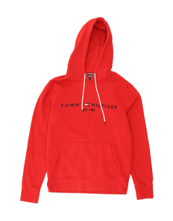 Tommy Hilfiger Ανδρικό γραφικό με κουκούλα, μεσαίο κόκκινο βαμβακερό