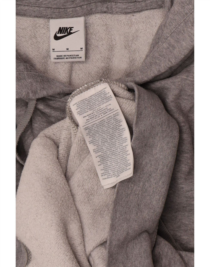 Ανδρικό γραφικό φούτερ Nike, βαμβακερό μεσαίο γκρι