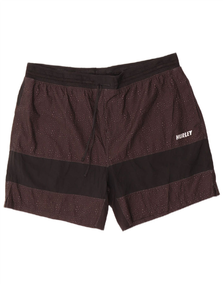 Ανδρικό παντελόνι κολύμβησης φάντασμα Hurley 2XL με μαύρο στίγματα από πολυεστέρα