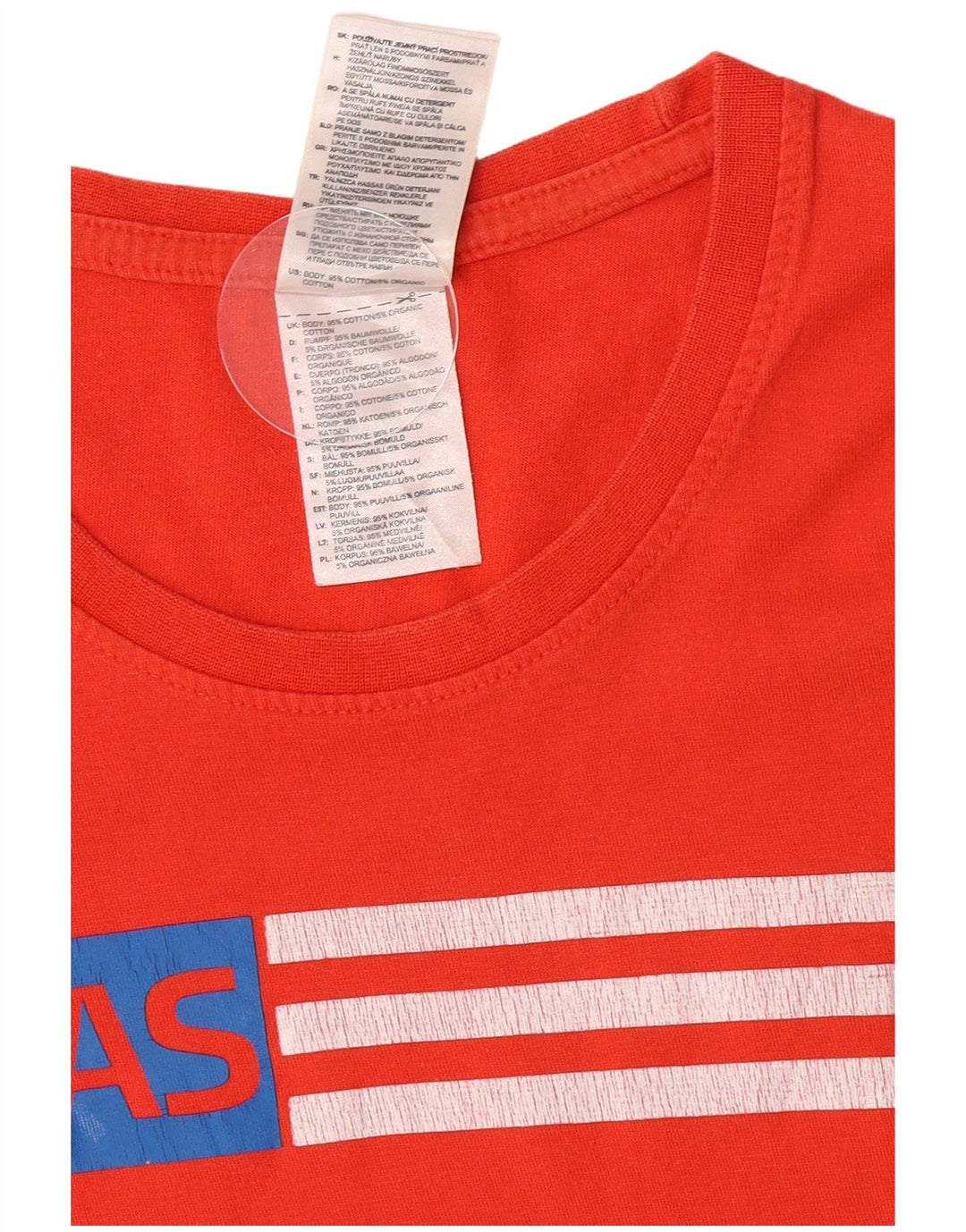 Ανδρικό γραφικό T-Shirt Adidas Top Μεσαίο κόκκινο βαμβακερό
