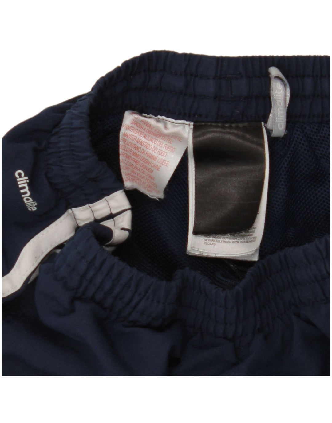 Παντελόνι αθλητικής φόρμας ADIDAS Boys Climalite 9-10 ετών Navy Blue Polyester