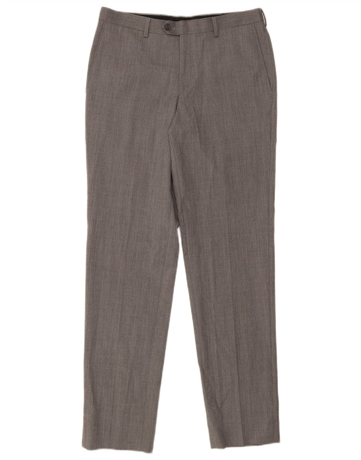 MICHAEL KORS Ανδρικό Slim Suit Παντελόνι W30 L30 Γκρι Μαλλί