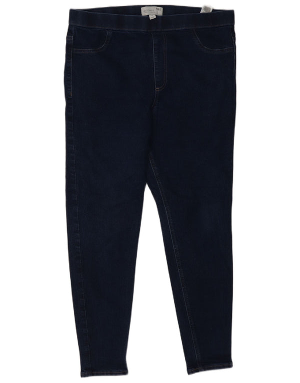 Marks & Spencer Γυναικεία Jegging Τζιν UK 16 Large W34 L27 Navy Blue Cotton