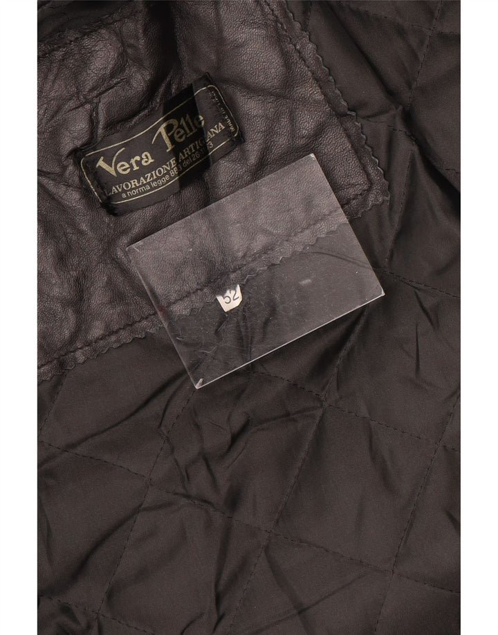 LAVORAZIONE ARTIGIANA Ανδρικό Δερμάτινο Μπουφάν IT 52 XL Μαύρο Δερμάτινο