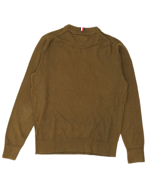 Ανδρικό πουλόβερ Tommy Hilfiger Crew Neck Jumper Μεσαίο βαμβακερό χακί