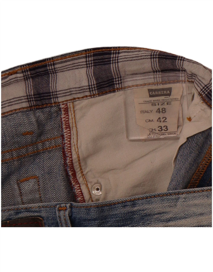 Ανδρικό τζιν σορτς CARRERA ταλαιπωρημένο IT 48 Medium W33 Μπλε βαμβακερό