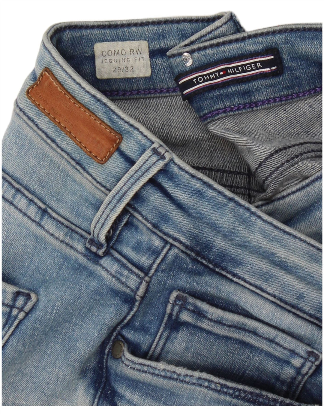 Tommy Hilfiger Γυναικεία Como RW Distressed Jegging Jegging W29 L32 Blue