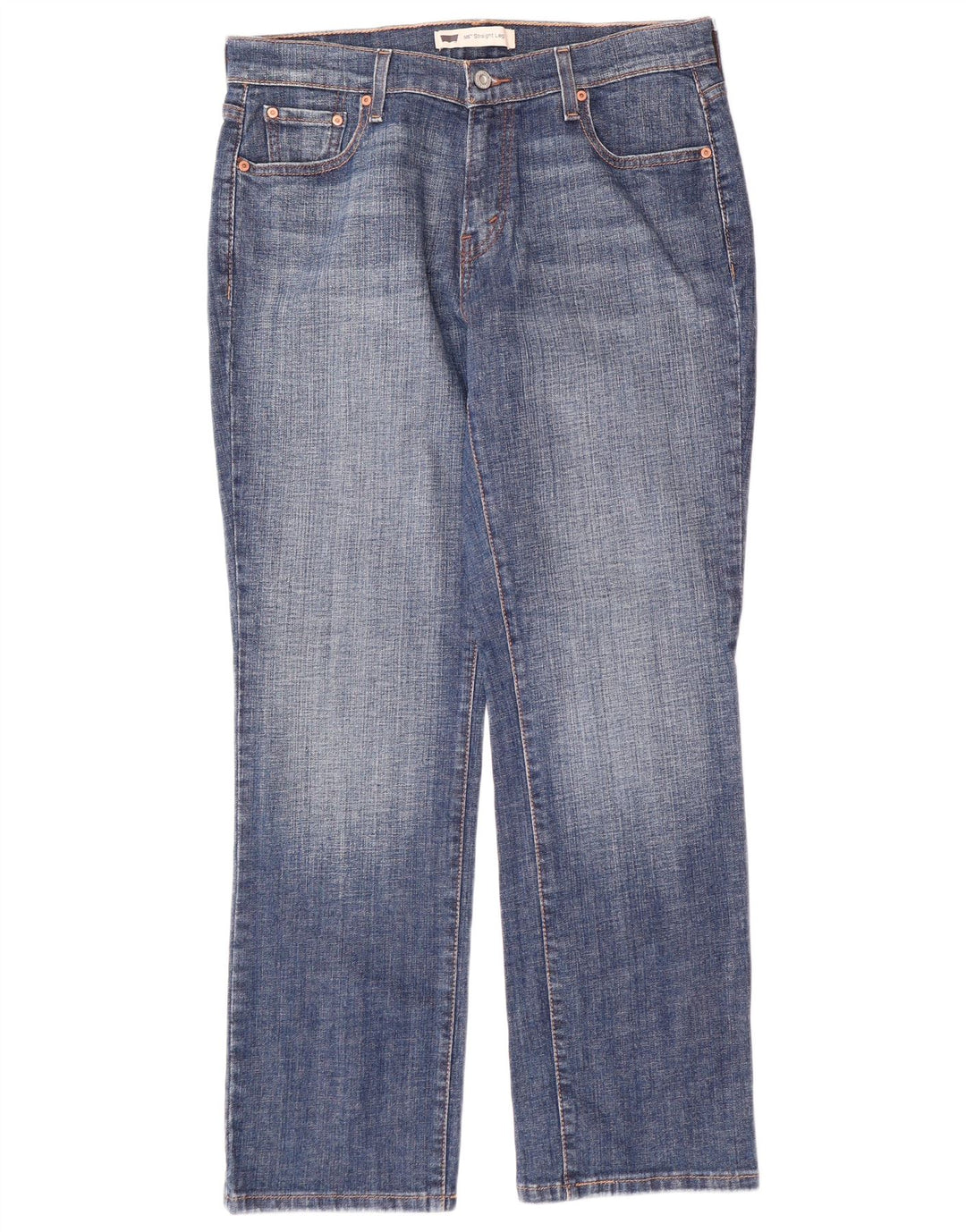 LEVI'S Γυναικείο τζιν 505 ίσιο US 10 μεγάλο W32 L30 Μπλε βαμβακερό