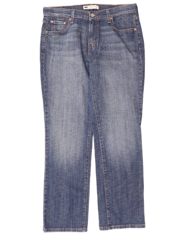 LEVI'S Γυναικείο τζιν 505 ίσιο US 10 μεγάλο W32 L30 Μπλε βαμβακερό