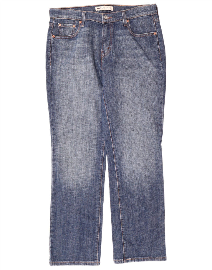 LEVI'S Γυναικείο τζιν 505 ίσιο US 10 μεγάλο W32 L30 Μπλε βαμβακερό