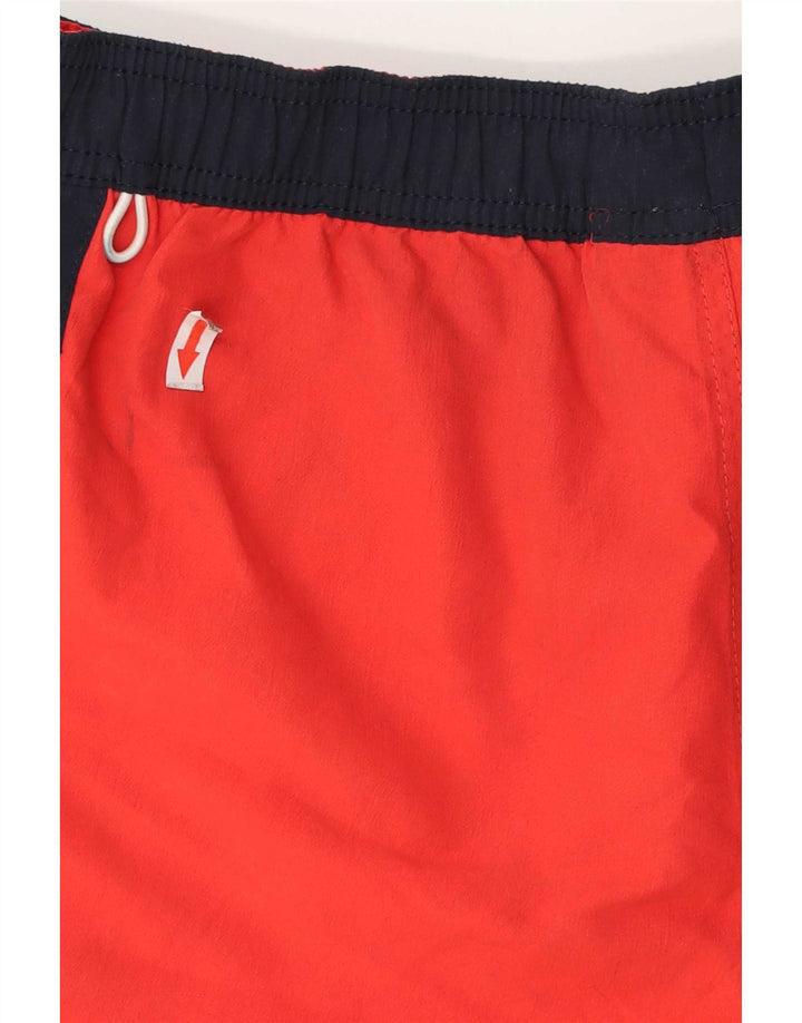 Ανδρικό γραφικό σορτς κολύμβησης Jack & Jones με μεσαίο κόκκινο χρώμα πολυεστέρα