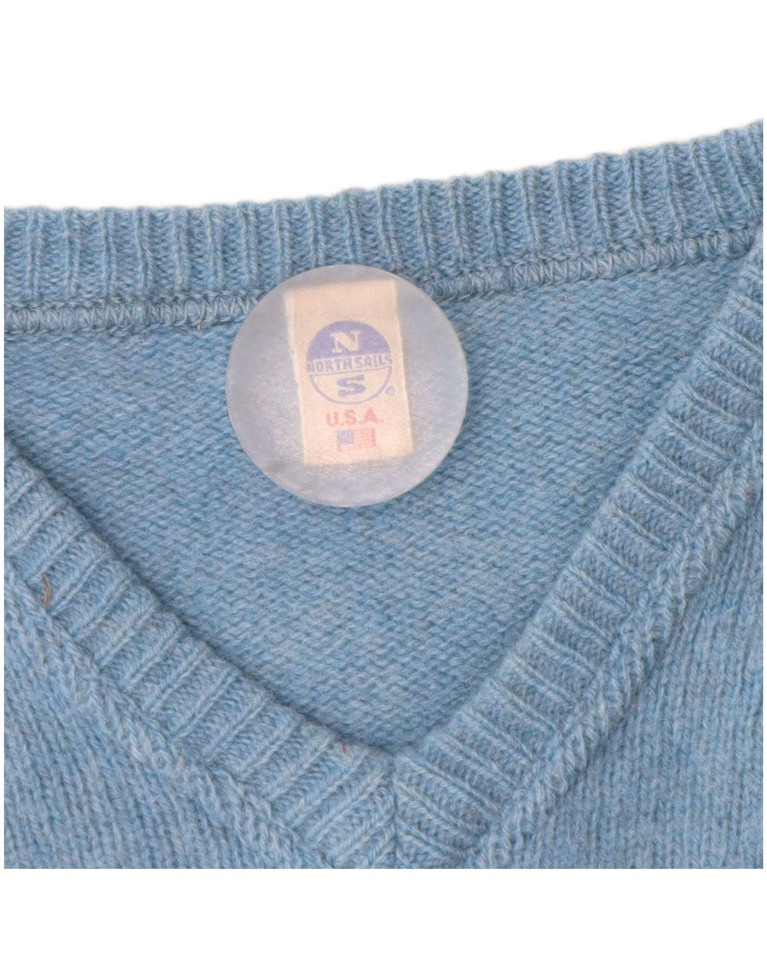 Ανδρικό πουλόβερ με λαιμόκοψη με λαιμόκοψη North Sails XL μπλε μαλλί