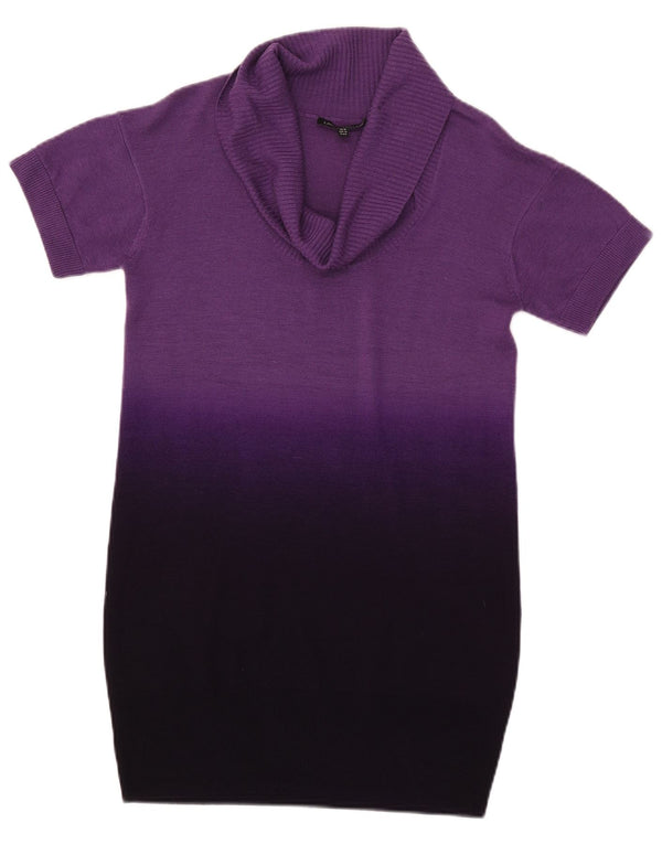 Γυναικείο πουλόβερ Laura Ashley Longline Roll Neck Jumper UK 10 Small Purple
