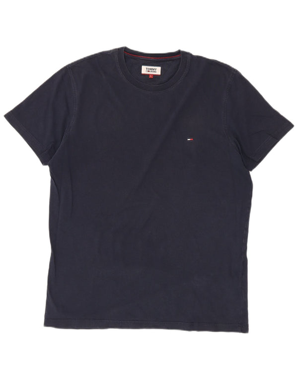 Ανδρικό T-Shirt Tommy Hilfiger Top Large Navy Blue από βαμβάκι