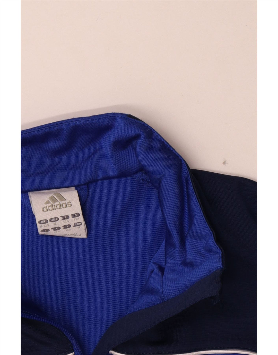 Adidas Boys αθλητική φόρμα Adidas Top Jacket 11-12 Years Blue Colourblock Polyester