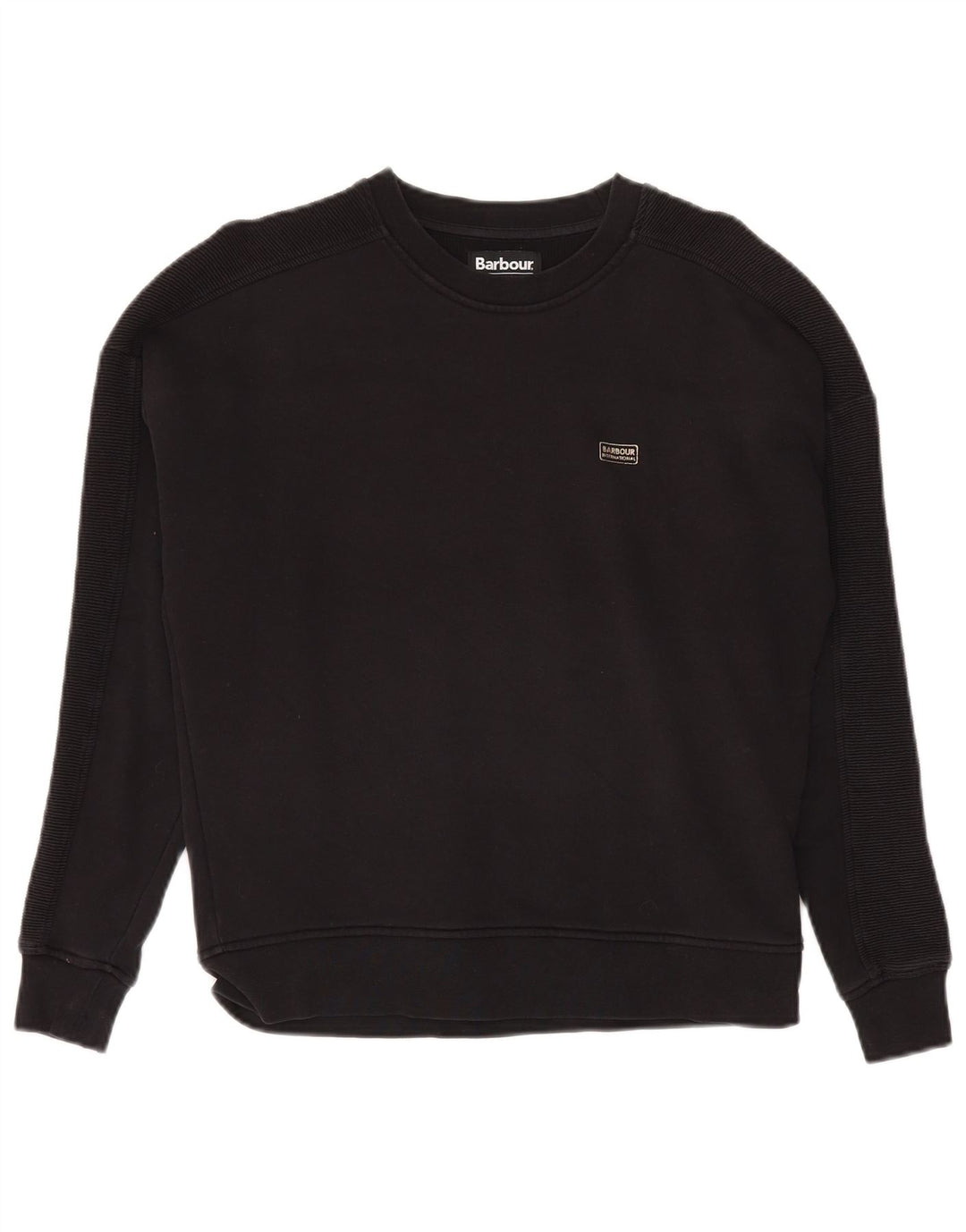 BARBOUR Γυναικεία φούτερ υπερμεγέθη Jumper UK 8 Small Black Cotton