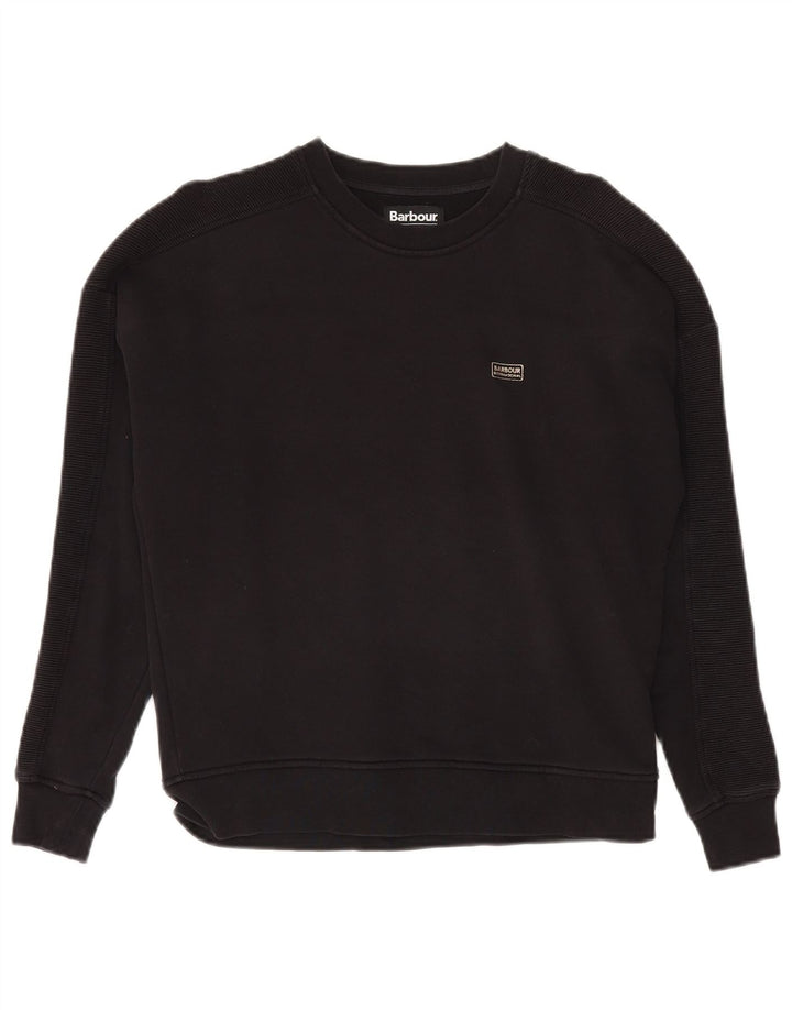BARBOUR Γυναικεία φούτερ υπερμεγέθη Jumper UK 8 Small Black Cotton
