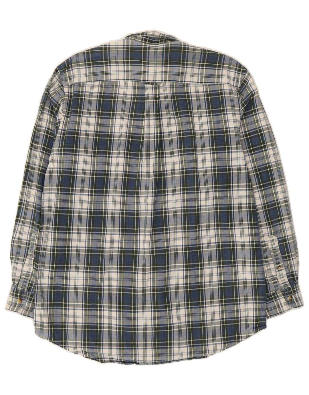 NAUTICA Mens Flannel Shirt Medium Blue Check Cotton Vintage Nautica and Second-Hand Nautica from Messina Hembry 