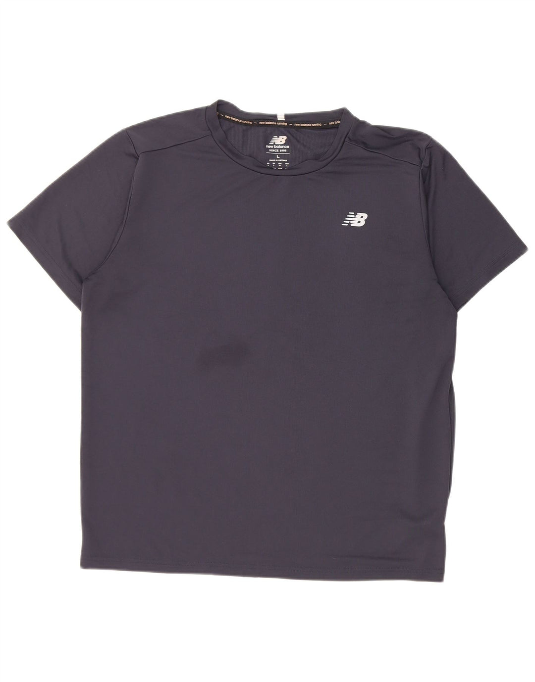 Ανδρικό T-Shirt New Balance Top Large Navy Blue Polyester