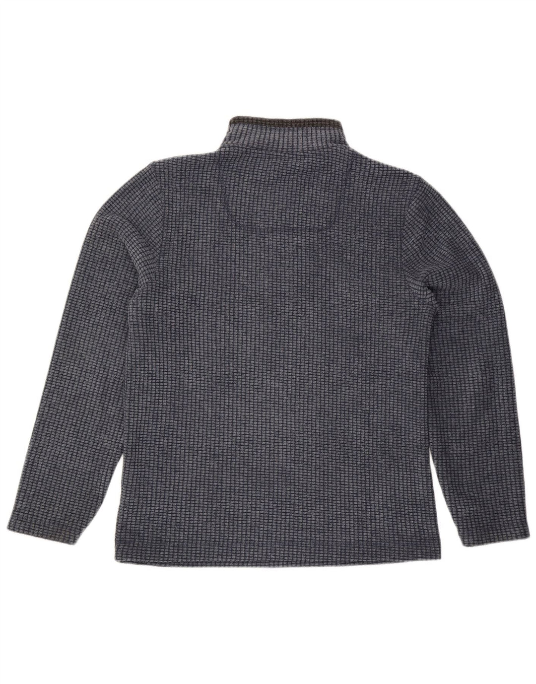 Weird Fish Mens Zip Fleece Jumper Μικρό Navy Blue Polyester