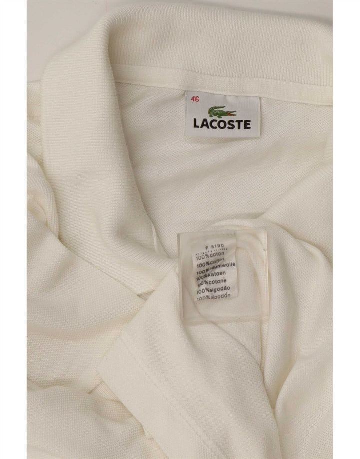 Γυναικείο πουκάμισο Polo Lacoste Μέγεθος 46 XL Λευκό βαμβακερό