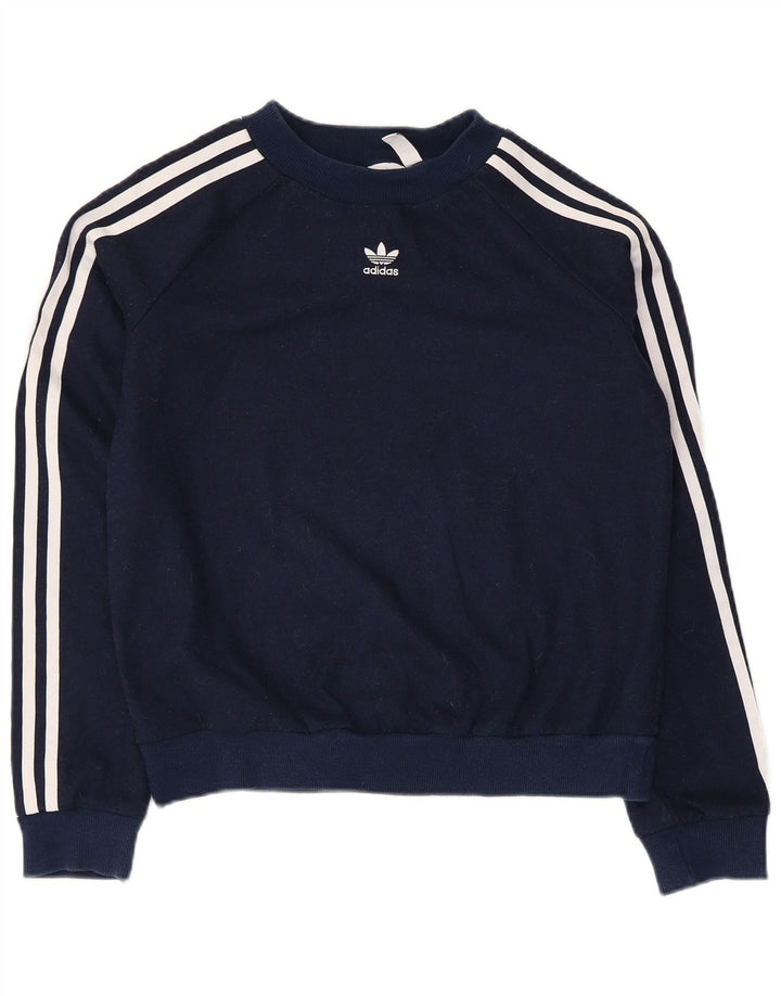 Ανδρικό φούτερ Adidas Crop Jumper UK 8 Small Navy Blue Polyester