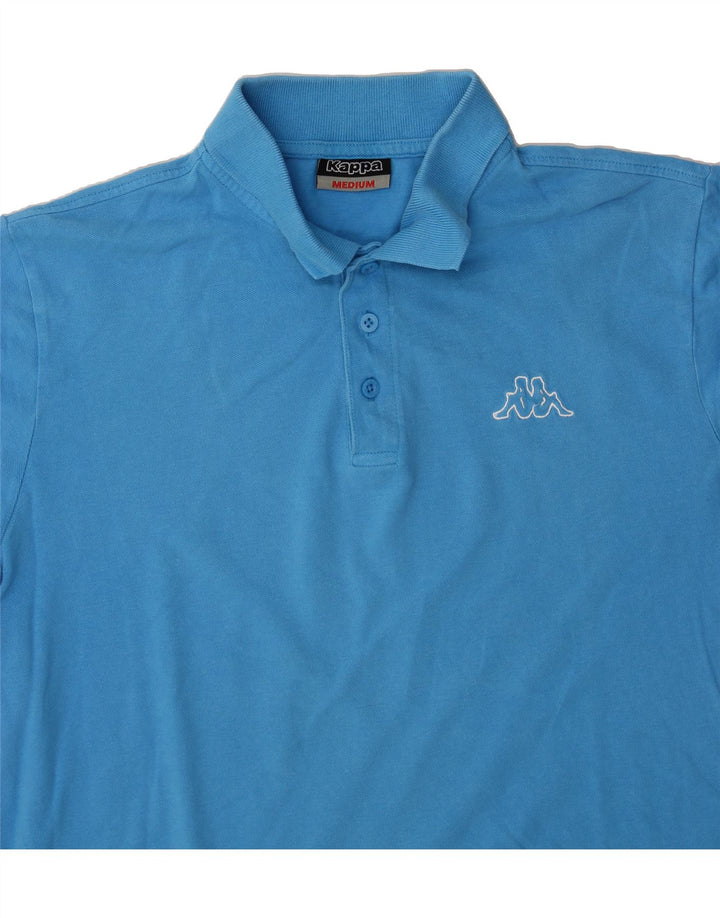 KAPPA Mens Polo Shirt Medium Blue Cotton Vintage Kappa and Second-Hand Kappa from Messina Hembry 