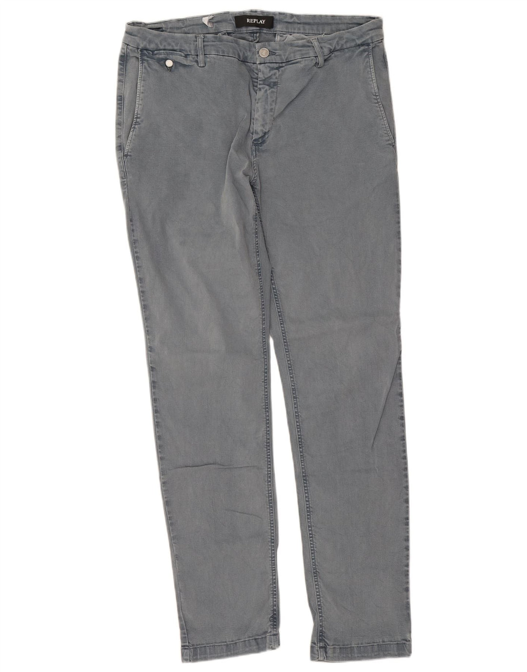 Replay Ανδρικό Slim Jeans W34 L32 Γκρι βαμβακερό