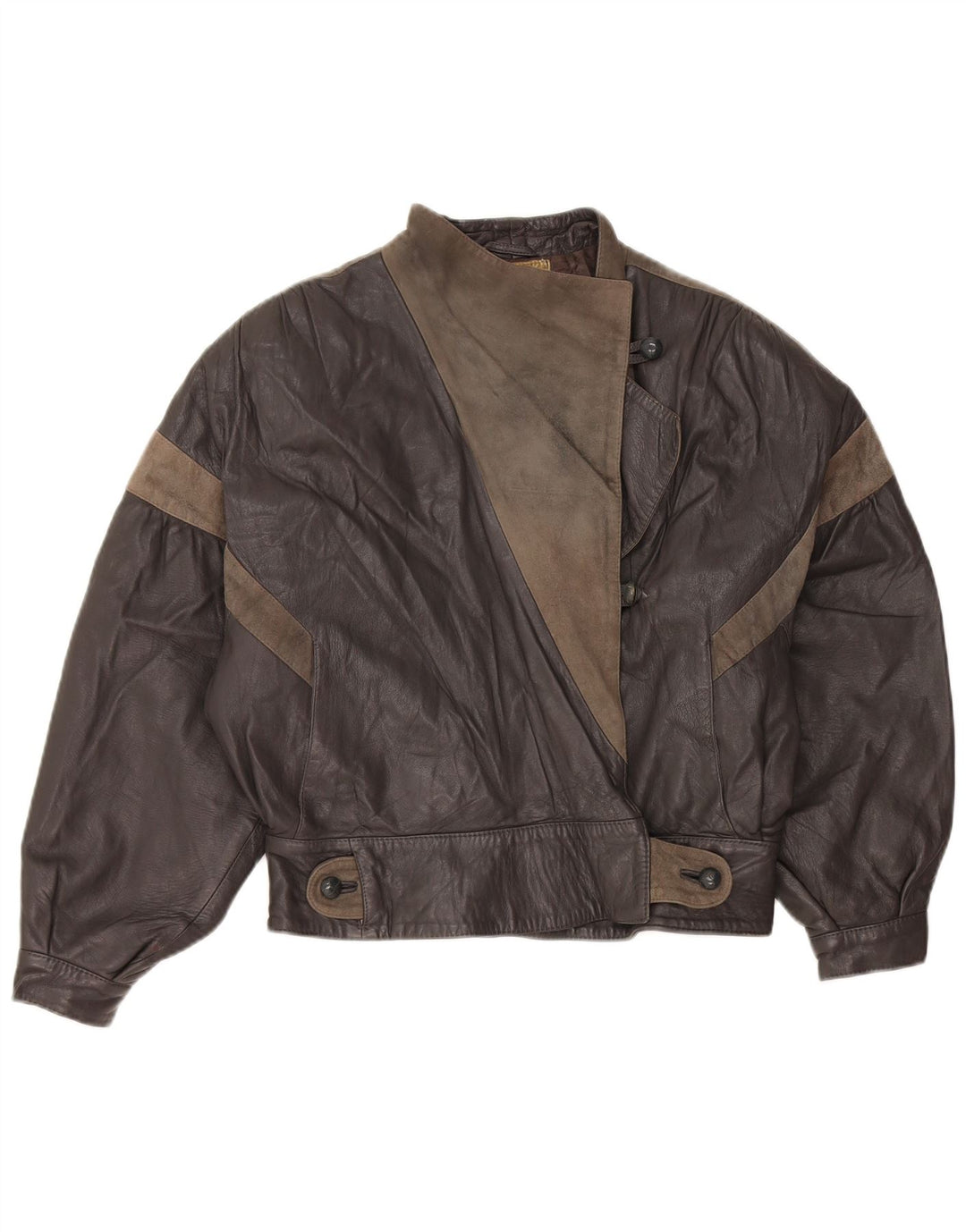 Lavorazione Artigiana Γυναικείο Μπουφάν IT 44 Δερμάτινο μεσαίο γκρι χρώμα