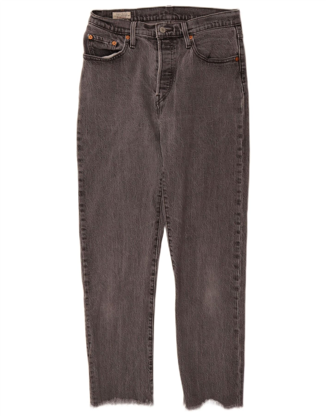 Levi's Womens 501 Straight Jeans W28 L28 Γκρι βαμβακερό
