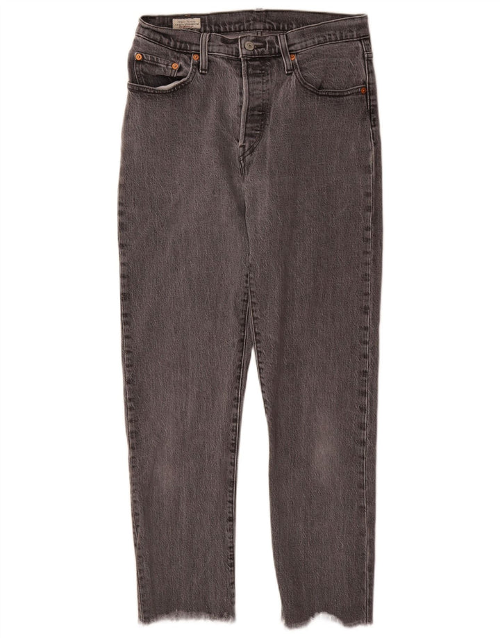 Levi's Womens 501 Straight Jeans W28 L28 Γκρι βαμβακερό