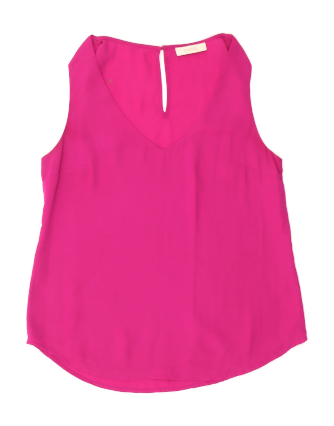 OASIS Womens Sleeveless Blouse Top UK 14 Medium Pink Polyester Vintage Oasis and Second-Hand Oasis from Messina Hembry 