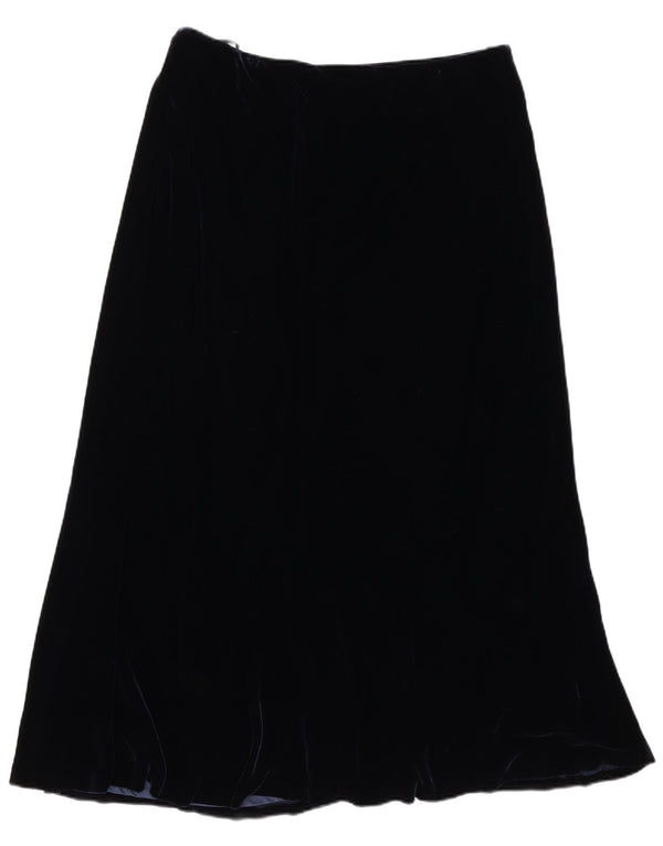 RALPH LAUREN Γυναικεία βελούδινη φούστα σε γραμμή Α 2XL W40 L14 Navy Blue Rayon