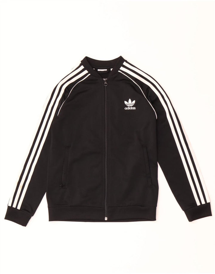 Κορίτσια αθλητική φόρμα Adidas Top Jacket 10-11 ετών Μαύρο
